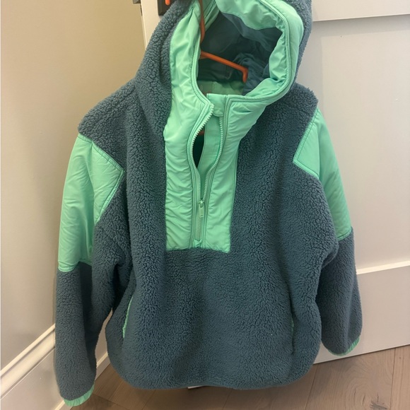FP Movement by Free People Mint and green Hooded Fleece - Picture 1 of 6